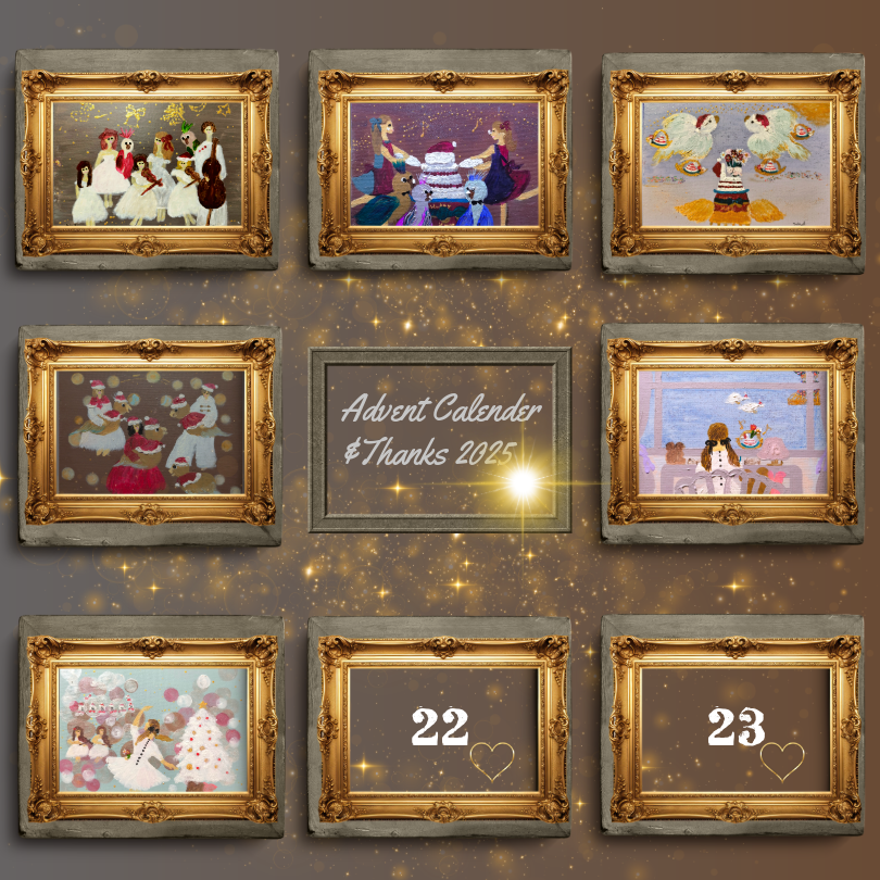 21th December flower&earth  Advent calender&Thanks 2025~ sorriso carino Yuka Amano.https://sorrisocarino.com/wp-content/uploads/2025/12/21th-December-flowerearth-Advent-calenderThanks-2025-sorriso-carino-Yuka-Amano.png