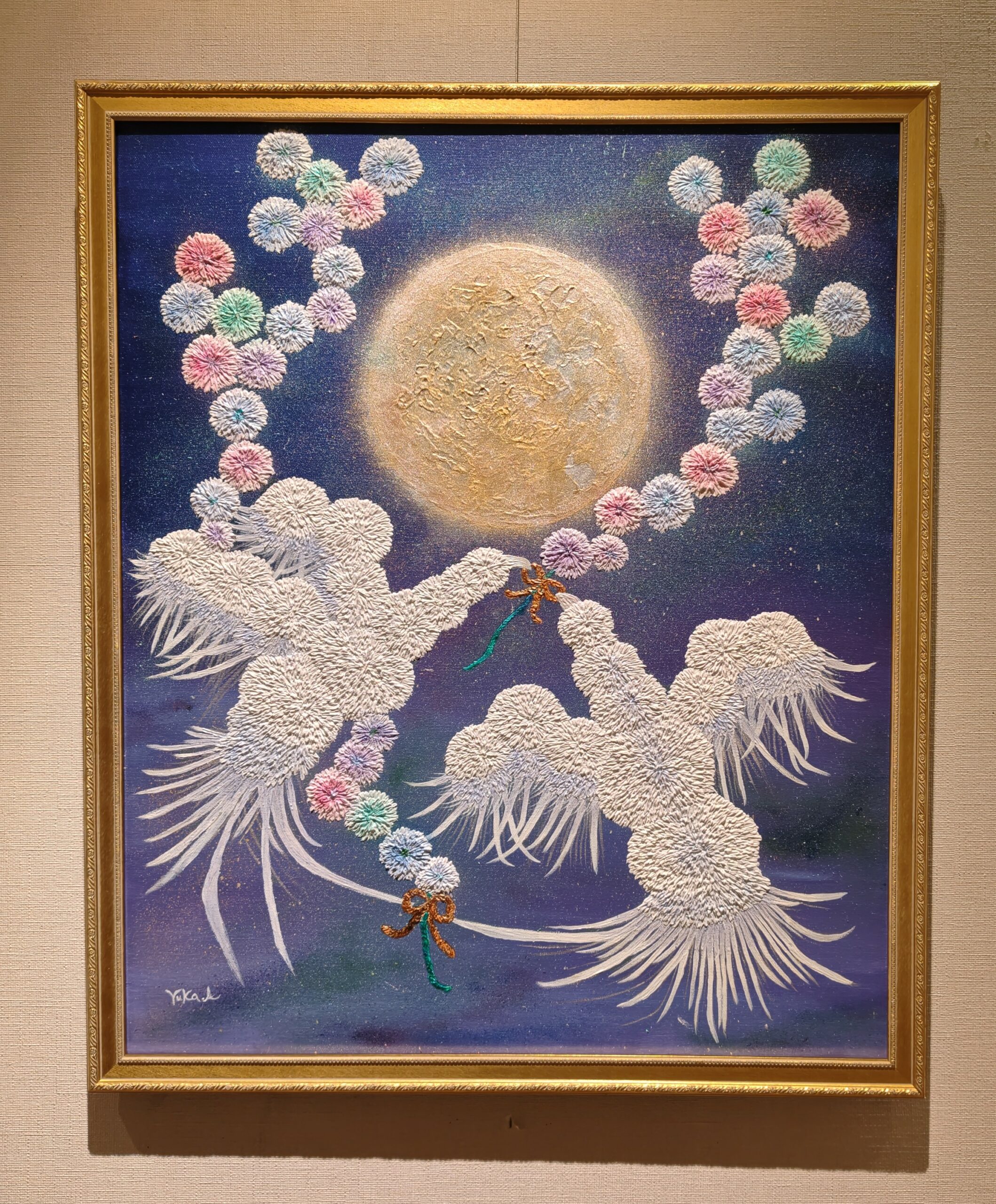 「循環」 72.7×60.6 canvas (第21回 月のアート展) 天野由香 Yuka Amano https://sorrisocarino.com/wp-content/uploads/2026/10/「循環」-72.7×60.6-canvas-第21回-月のアート展-天野由香-Yuka-Amano-scaled.jpg